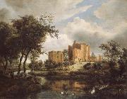 Meindert Hobbema The Ruins of Brederode Castle Spain oil painting artist